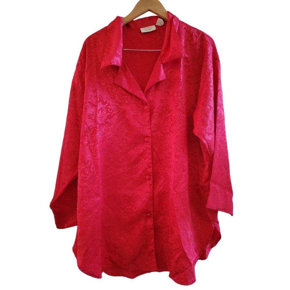 Victoria's Secret Gold Label Red Nightshirt Valentines Day size Medium